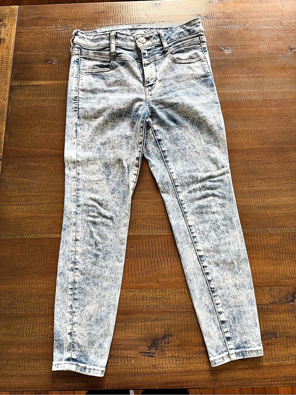 American Eagle Next Level Stretch Skinny Jeans Blue Size 8 Short